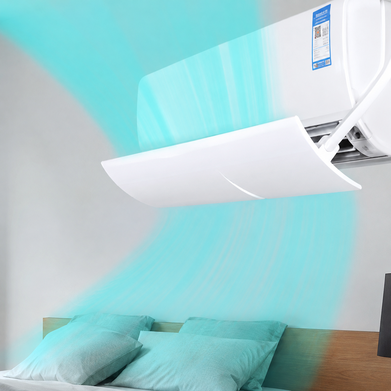 Adjustable AC Airflow Deflector