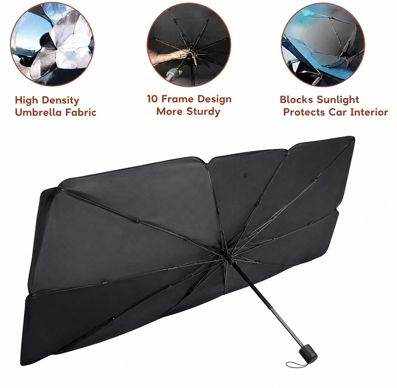 Car Windshield Sun Shade Umbrella – UV & Heat Protection